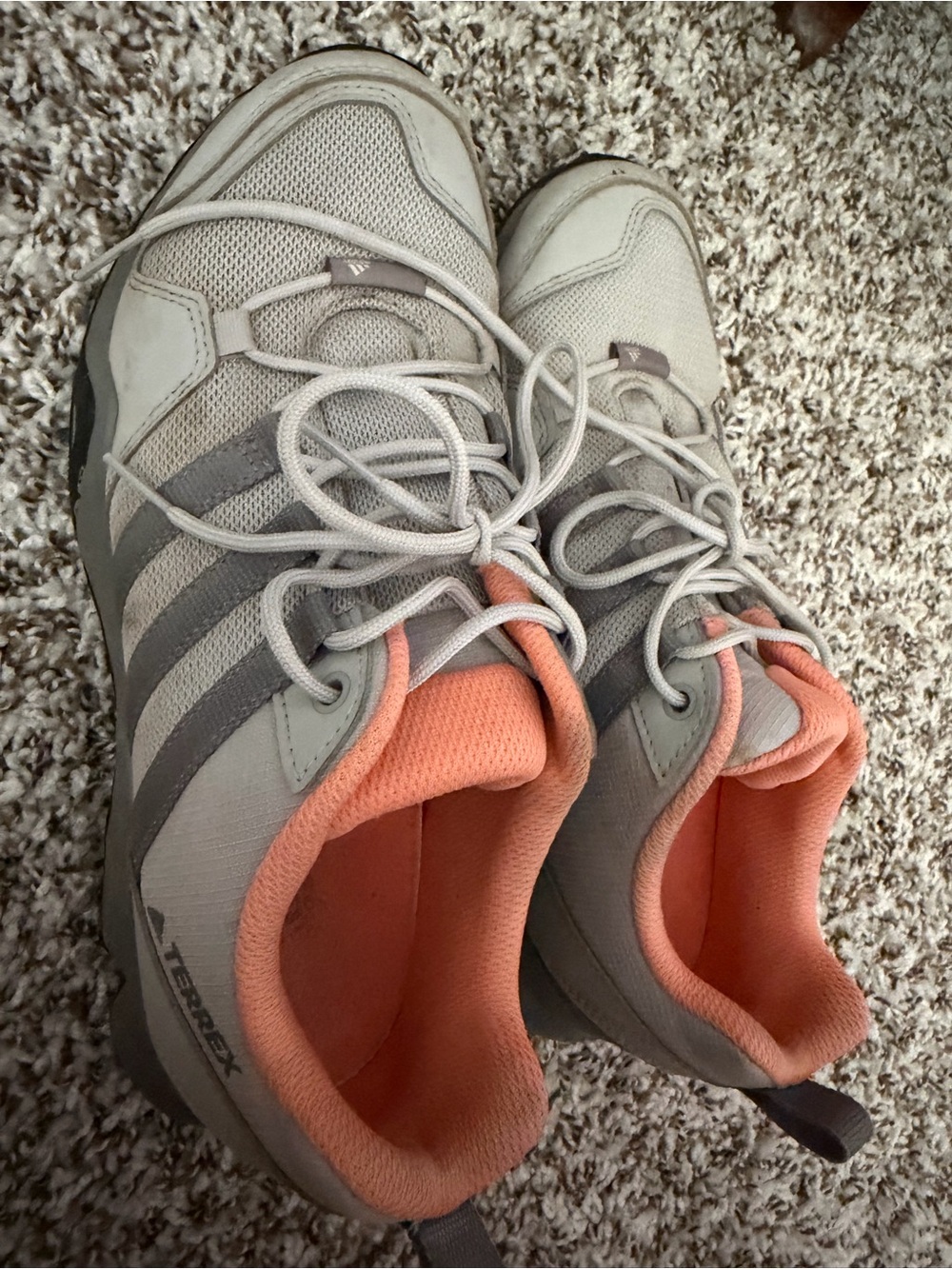 adidas Women's Light Gray Terrex hiking shoe